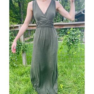 Soft Sage Green Maxi Dress